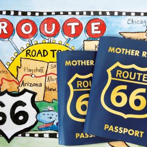 Route 66 Passport with illustrated maps